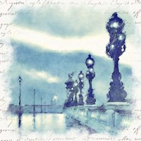 Paris in Blue II Fine Art Print