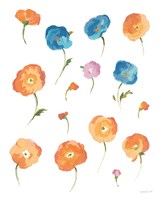 Retro Flowers II Fine Art Print