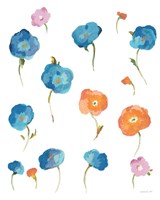 Retro Flowers I Fine Art Print