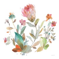 Circle Full of Flowers II Framed Print