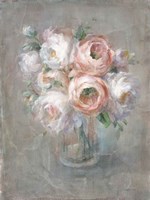 Pale Summer Blooms I Fine Art Print