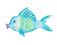 Yellow and Blue Fish II Fine Art Print