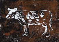 Country Cow Framed Print