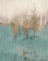 Through The Gold Trees Abstract I Framed Print