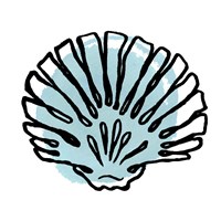 Coastal Contours I Framed Print