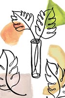 Tropical Palm Contours II Fine Art Print