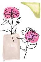 Modern Floral Line I Fine Art Print