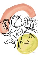 Modern Floral Line II Fine Art Print