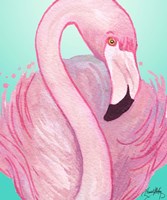 Flamingo Portrait Fine Art Print