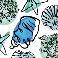 Coastal Contours Fusion III Framed Print