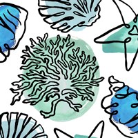 Coastal Contours Fusion IV Framed Print