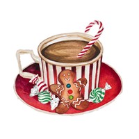 Gingerbread and a Mug Full of Cocoa III Fine Art Print