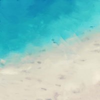 Ocean Blue Sea I Framed Print