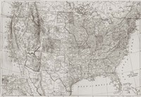 Natural US Map Fine Art Print