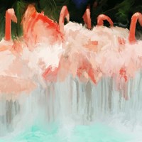 Flamingo Dance Fine Art Print