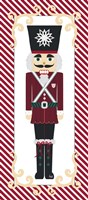 Nutcracker On Red Stripe I Fine Art Print