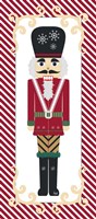 Nutcracker On Red Stripe II Fine Art Print