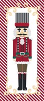 Nutcracker On Red Stripe III Fine Art Print