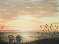 Sunset Chairs Fine Art Print