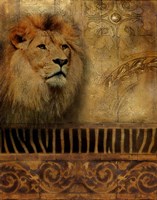 Elegant Safari IV (Lion) Framed Print
