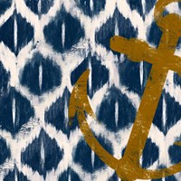 Nautical Ikat I Fine Art Print