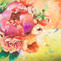 Beautiful Bouquet of Peonies I Fine Art Print