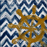 Nautical Chevron II Fine Art Print