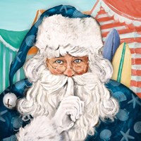 Coastal Secret Santa Fine Art Print
