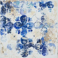 Blue Quatrefoil I Fine Art Print