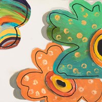 Collage Flowers IV Framed Print