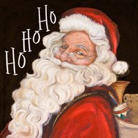 Smiling Santa Ho Ho Ho Fine Art Print