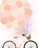 Bike Ride With Balloons Fine Art Print