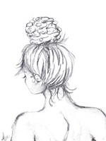 Messy Bun I Framed Print