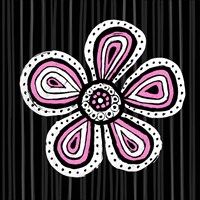 Floral Sketch I Framed Print