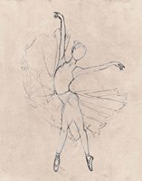 Monochrome Ballerina Fine Art Print