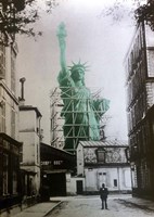 Lady Liberty Construction 1885 Fine Art Print