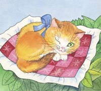 Winking Cat Fine Art Print