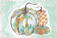 Pumpkins in Blue Fine Art Print