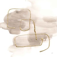 Warm Gray Gold I Fine Art Print