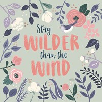 Wildflower Daydreams I Bird Fine Art Print