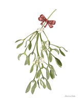 Peace and Joy Mistletoe Fine Art Print