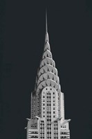 Chrysler Building on Black Fine Art Print