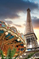 Eiffel Tower and Carousel II Fine Art Print