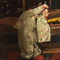 Girl in a White Kimono, 1894 Fine Art Print