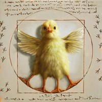 Vitruvian Chick Fine Art Print