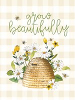 Grow Beautifully Beehive Fine Art Print