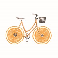 Orange Bike Fine Art Print