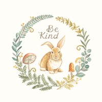 Be Kind Rabbit Framed Print