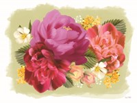 Summer Citrus Floral I Fine Art Print