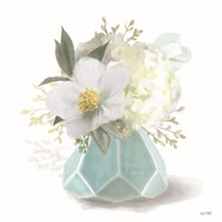 Posies in Blue Fine Art Print